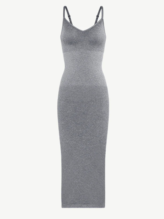 Seamless; Long Cami Dress w/ Built in Faja like compression For Tummy and Booty Support