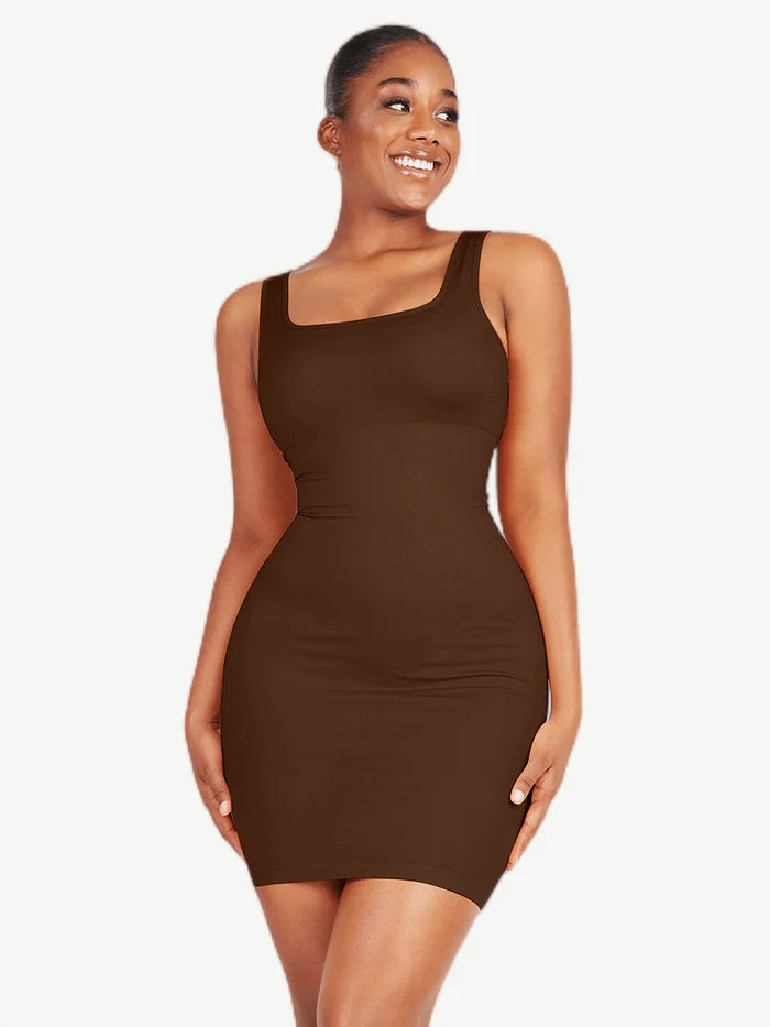 Seamless Mini Cami Dress w/ Built in Faja