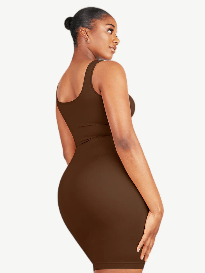 Seamless Mini Cami Dress w/ Built in Faja