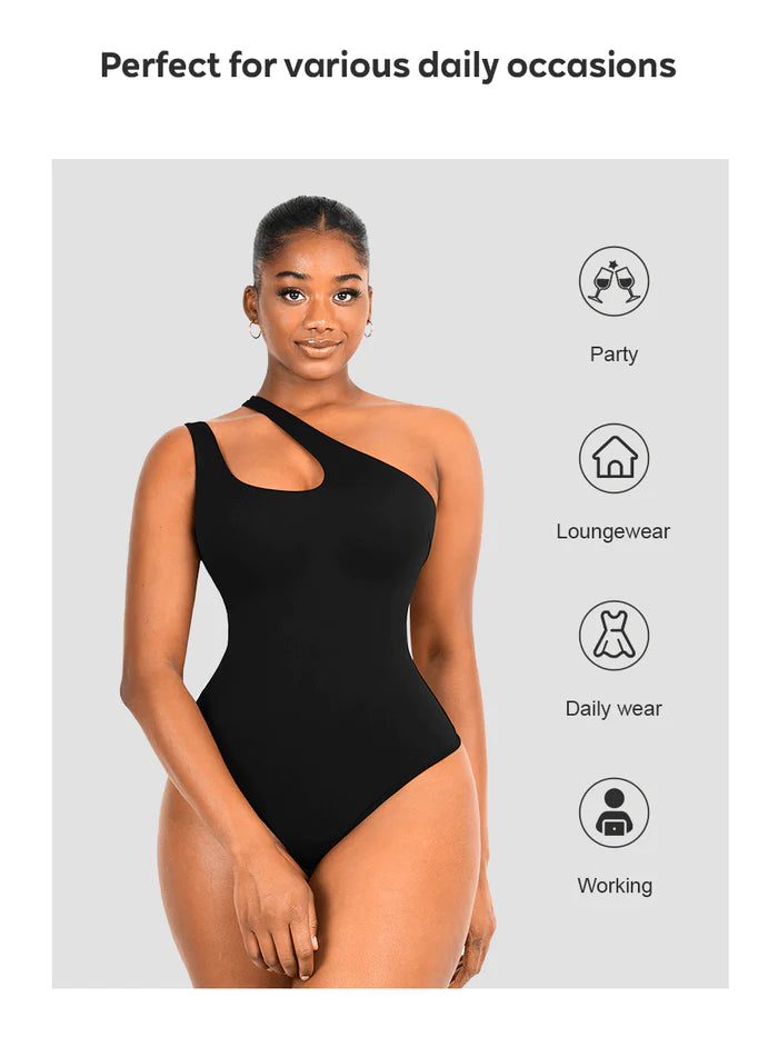 Cross Chest Bodysuit (Thong) Double Waist Support