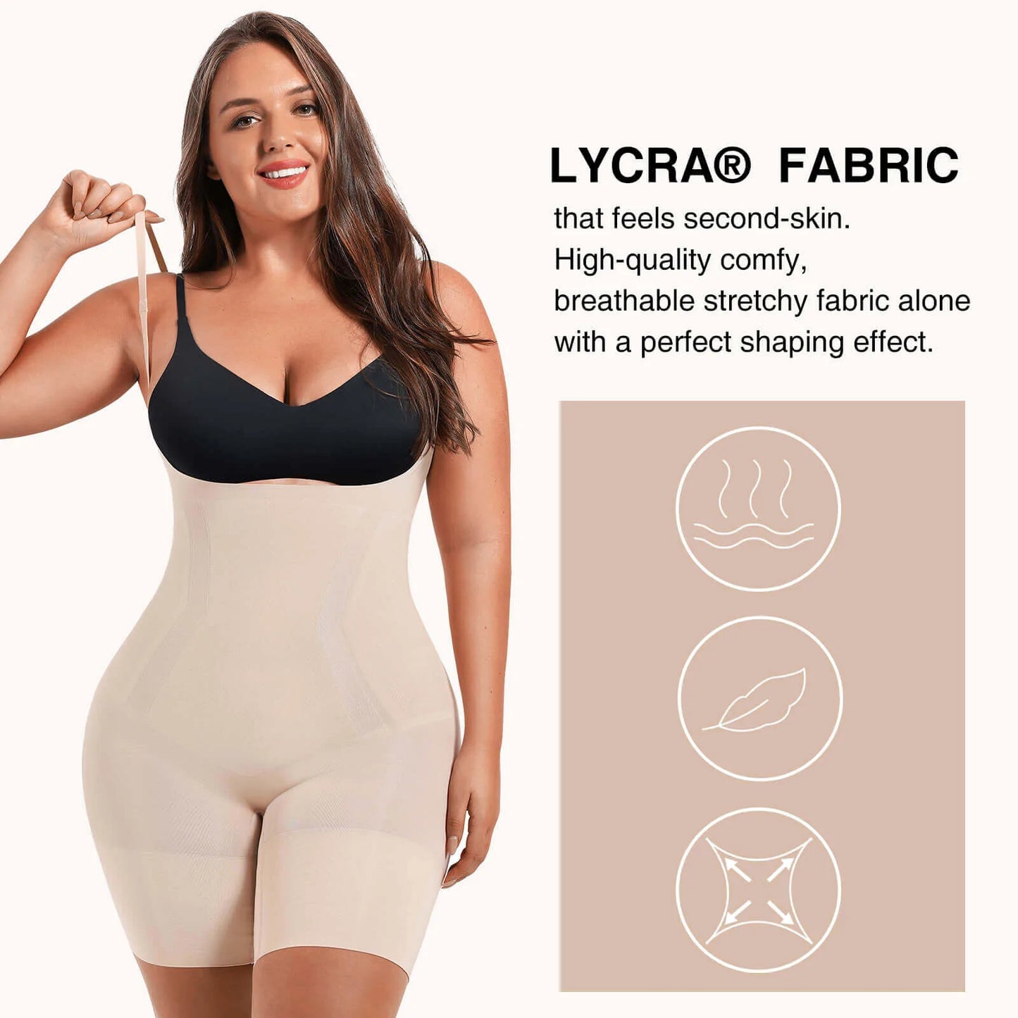 Seamless Open-Bust Body Shaper LYCRA®