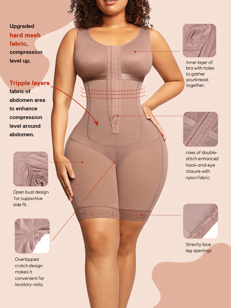 Post-Surgical Chest Wrap Jumpsuit/Faja