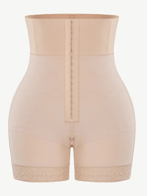 Triple-Breasted High-waist Shaper Shorts