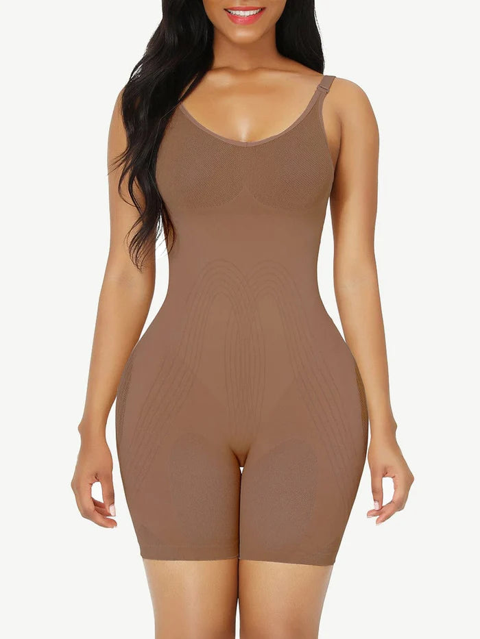 Seamless Low Back Body Shaper with Tummy Control Technology