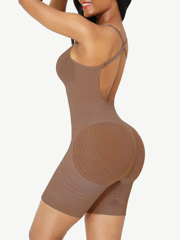 Seamless Low Back Body Shaper with Tummy Control Technology