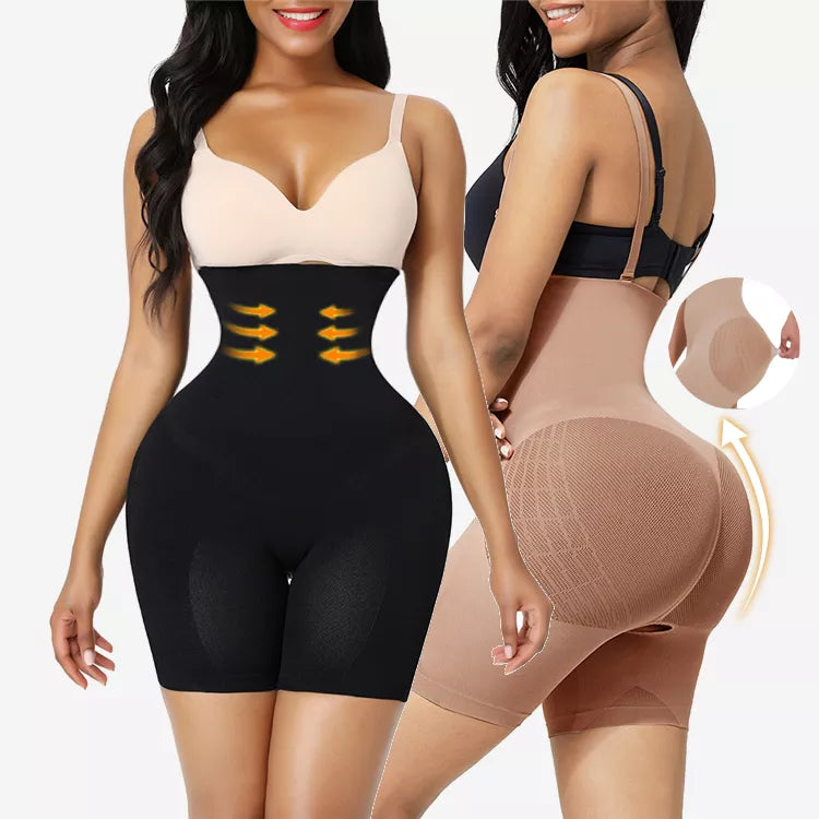 Seamless Body Shaper with Mesh Booty Design 3 Adjustable/Removable Straps Lycra Materials