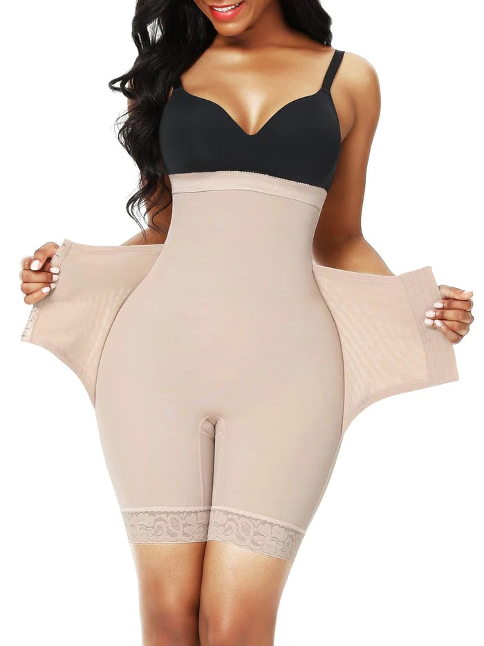 The Tummy Trimmer Shaper Shorts with Added Tummy Support Belt Attachment