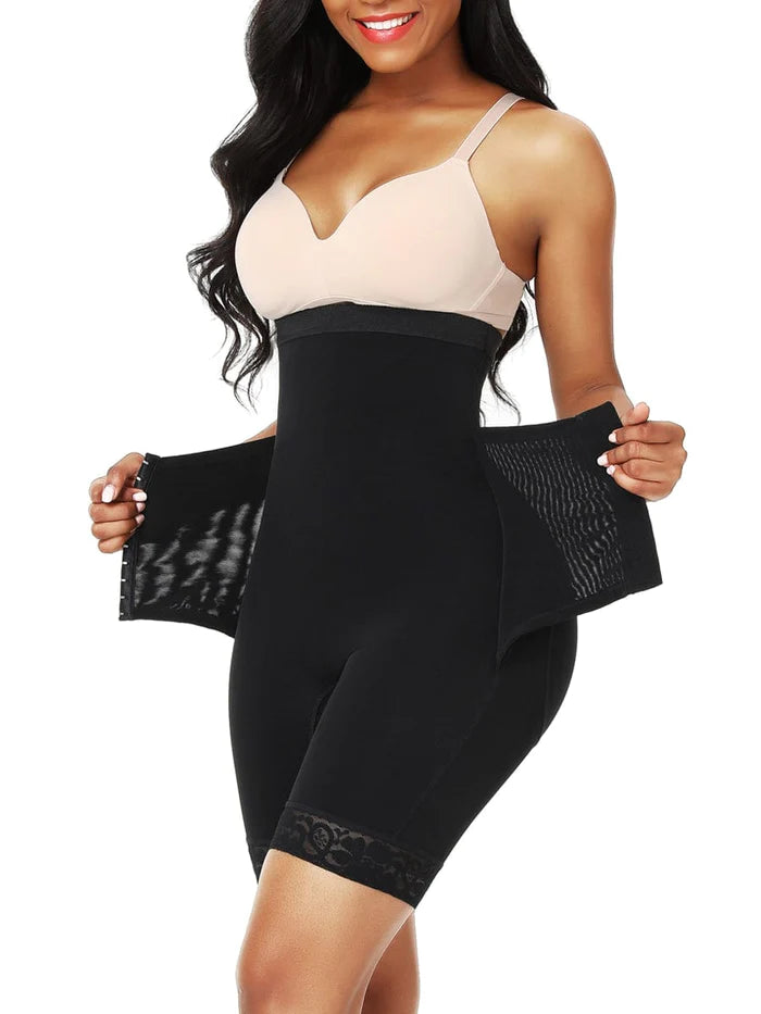 The Tummy Trimmer Shaper Shorts with Added Tummy Support Belt Attachment