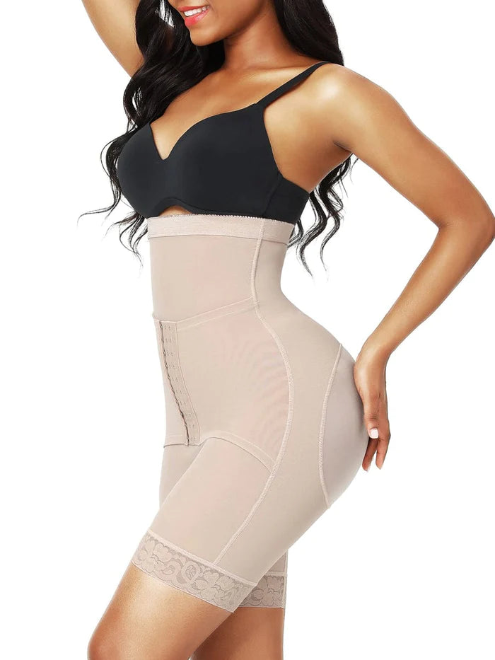 The Tummy Trimmer Shaper Shorts with Added Tummy Support Belt Attachment
