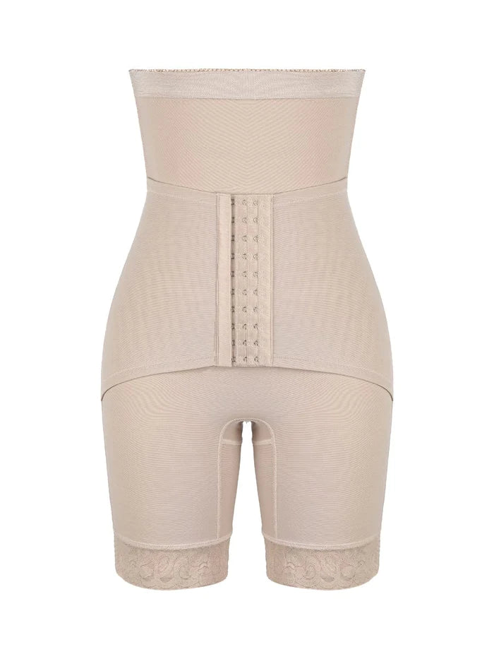The Tummy Trimmer Shaper Shorts with Added Tummy Support Belt Attachment