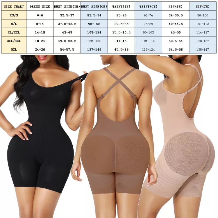 Seamless Low Back Body Shaper with Tummy Control Technology
