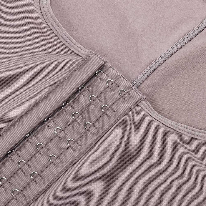 Three Layer Body Shaper with Three Row Hook and Eye Support