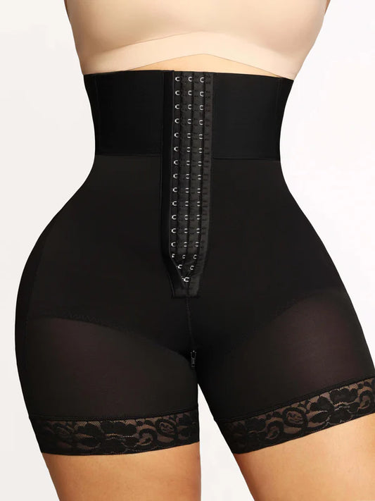 Triple-Breasted High-waist Shaper Shorts