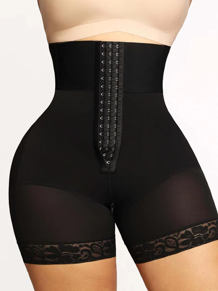 Triple-Breasted High-waist Shaper Shorts