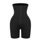 Waist Trainer Shorts with Three Row Hook and Eye Double Layer Fabric