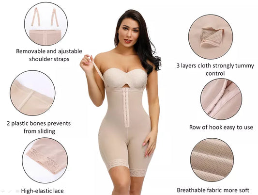 Body Shaper with Detachable Straps