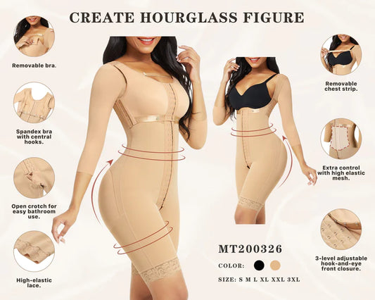 Faja, Stage 2 Post-Surgical, Body Shaper with Detachable Bra
